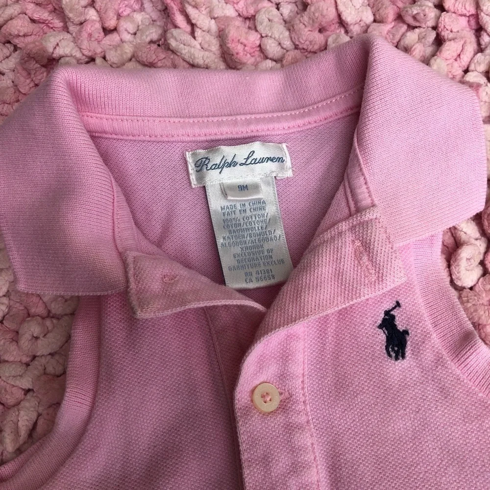 Ralph Lauren baby sleeveless pink dress
